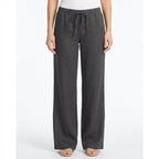 Lily | Women’s Linen Trousers With Wide Leg Silhouette And Drawstring Waist | Relaxed