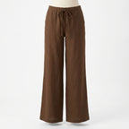 Lily | Women’s Linen Trousers With Wide Leg Silhouette And Drawstring Waist | Relaxed