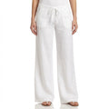 Lily | Women’s Linen Trousers With Wide Leg Silhouette And Drawstring Waist | Relaxed