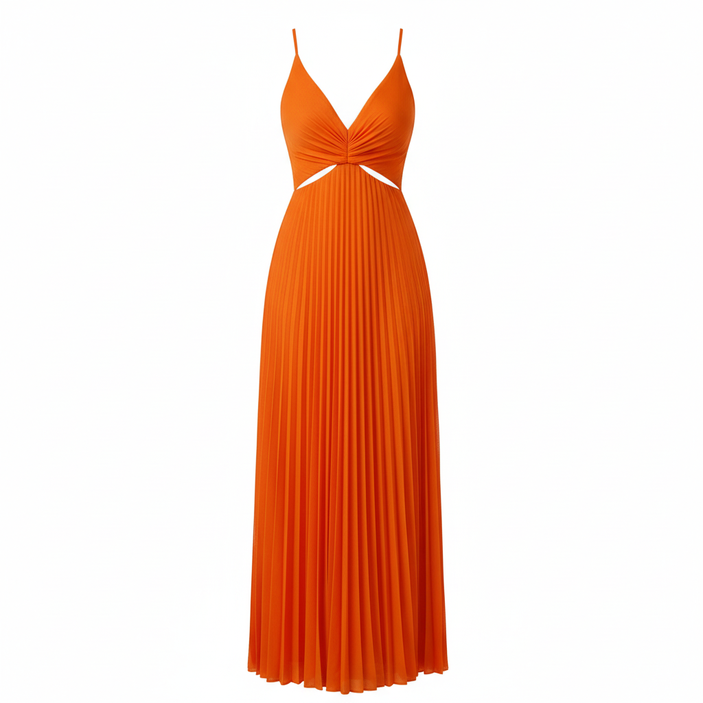 Madison | Women's Graduation Midi Dress With Pleated Skirt And V-Neckline | Elegant