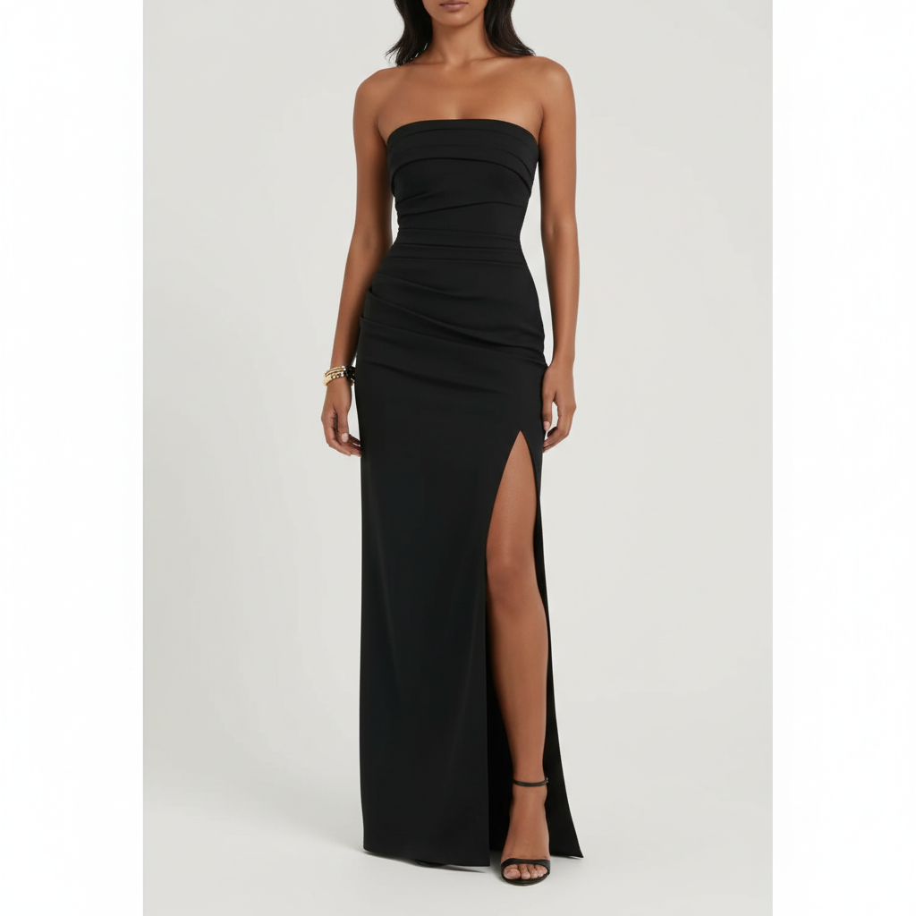 madison strapless maxi dress Madison