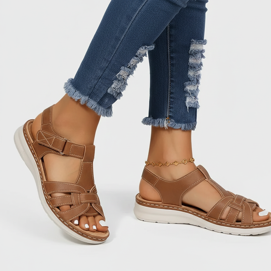 Maribel | Women’s Foot Support Sandals With Adjustable Straps And Cushioned Sole