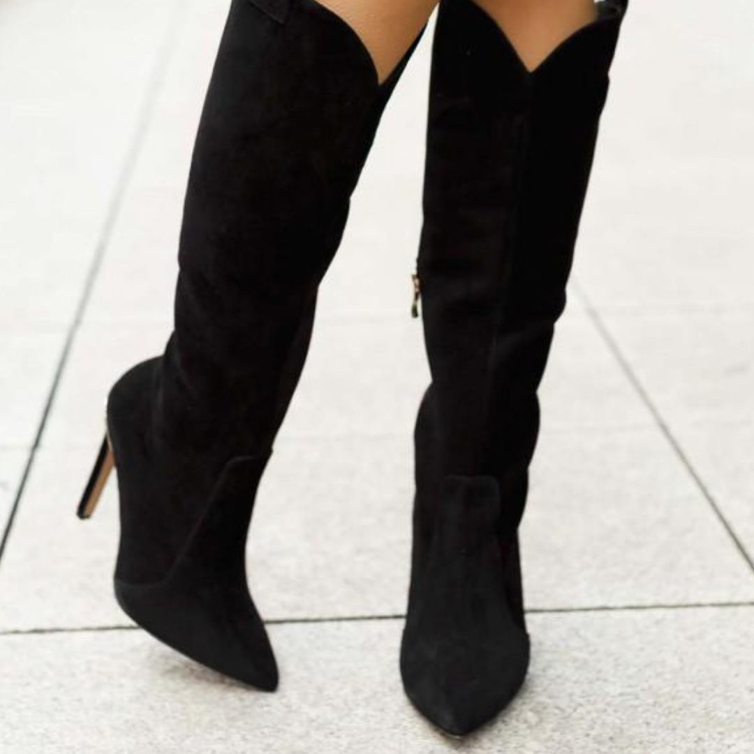 Maribel | Women’s High Boots With Pointed Toe And Cowboy Boots