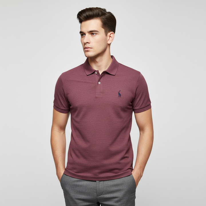Mason | Men's Polo Shirt With Short Sleeves And Button Placket | Casual