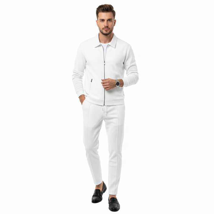 Mason | Men's Tracksuit With Zip Jacket And Straight Leg Pants | Modern
