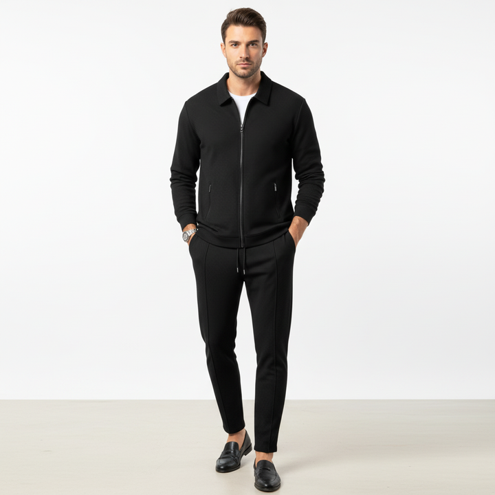 Mason | Men's Tracksuit With Zip Jacket And Straight Leg Pants | Modern