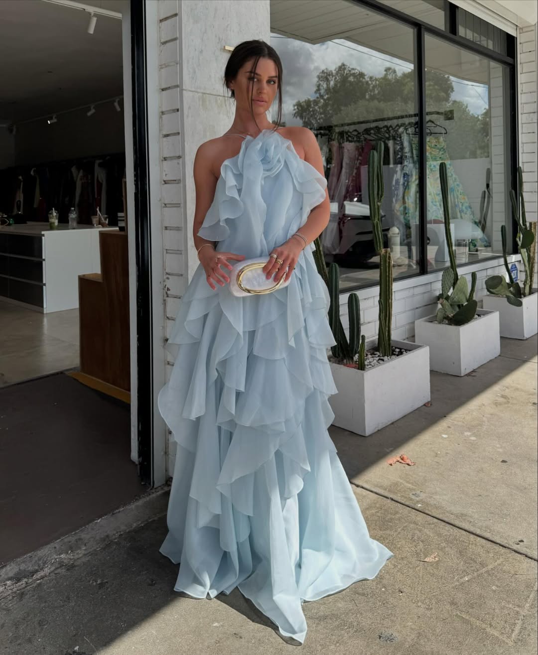 Naomi | Women's Graduation Dress With Sweetheart Strapless And Ruffle Details | Sophisticated