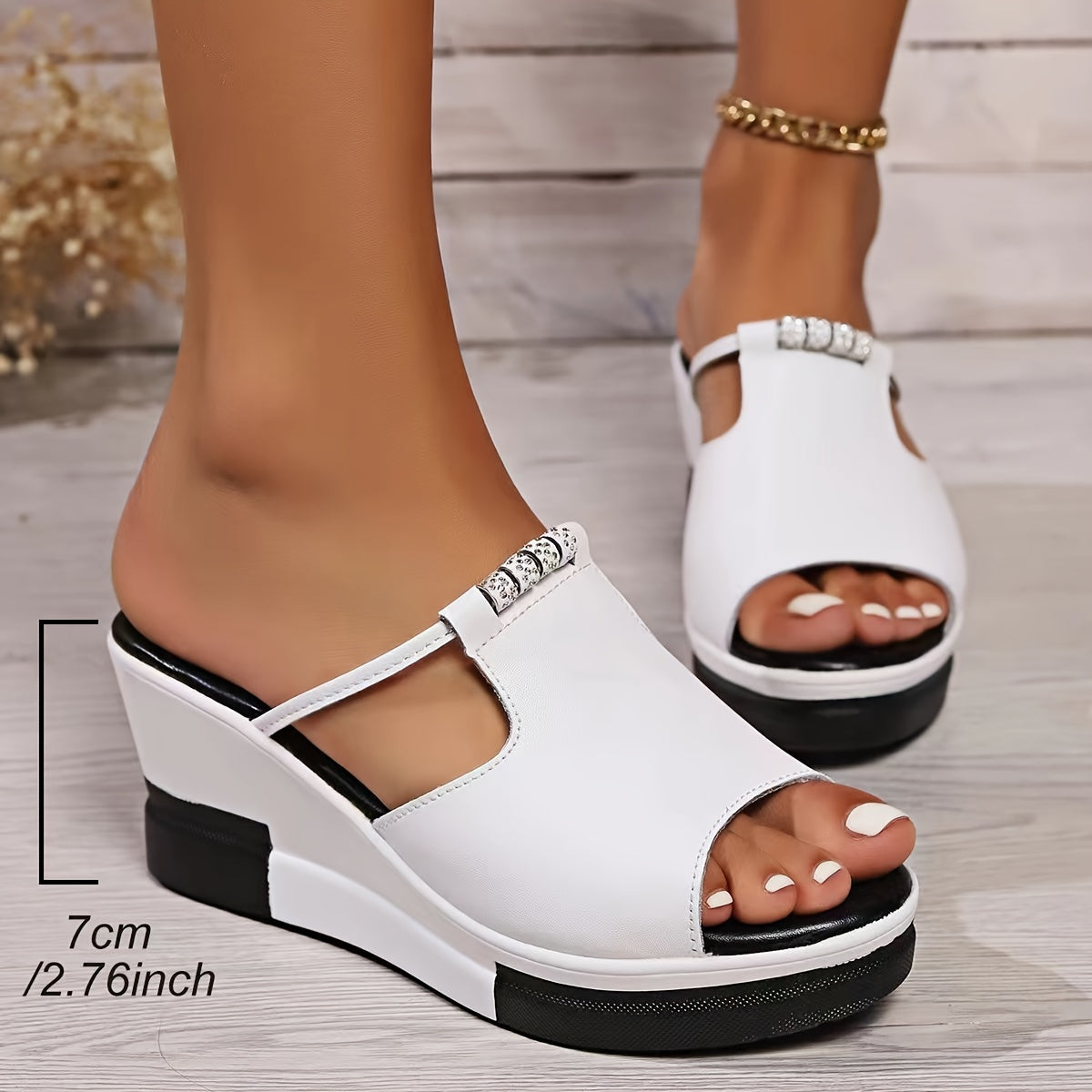 Naomi | Women’s Sandals With Open Toe And Wedge Heel | Orthopaedic