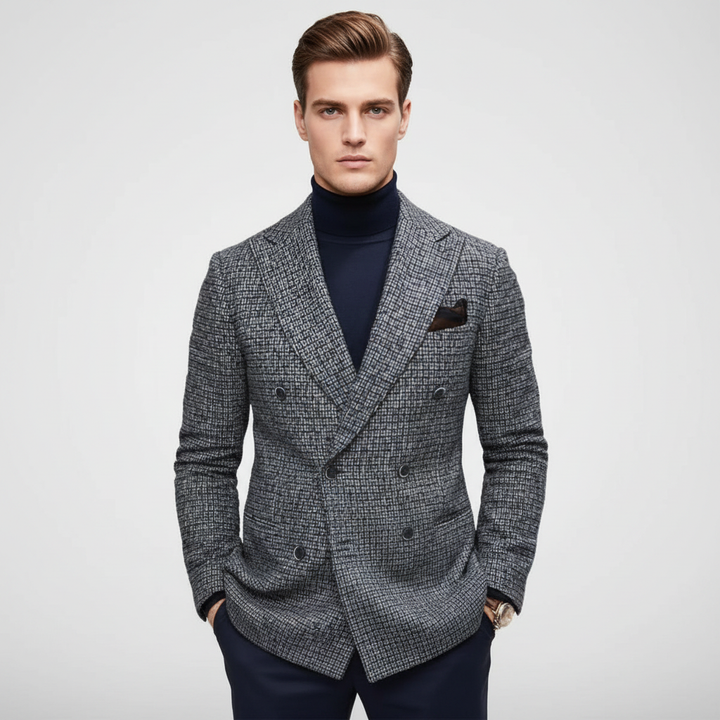 Noah | Men's Blazer With Double Breasted Design And Notch Lapel | Smart Casual