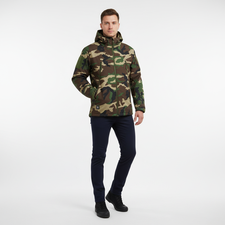 Noah | Men's Bomber Jacket With Hood And Zip Closure | Tactical