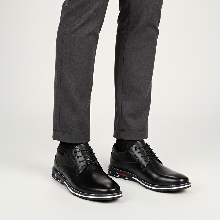 Noah | Men's Lace-Up Shoes With Low-Top Design And Contrast Stitching | Smart