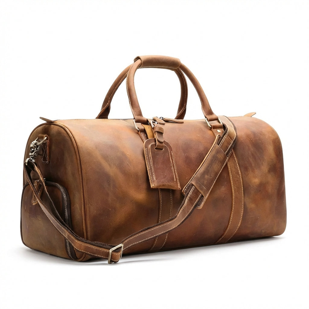 Noah | Unisex Duffel Bag With Structured Body And Zip Closure | Travel