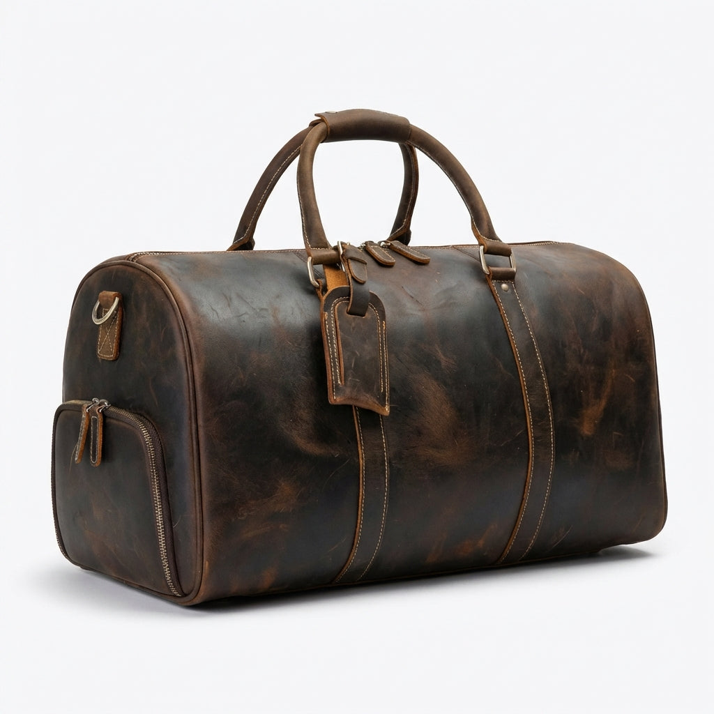 Noah | Unisex Duffel Bag With Structured Body And Zip Closure | Travel