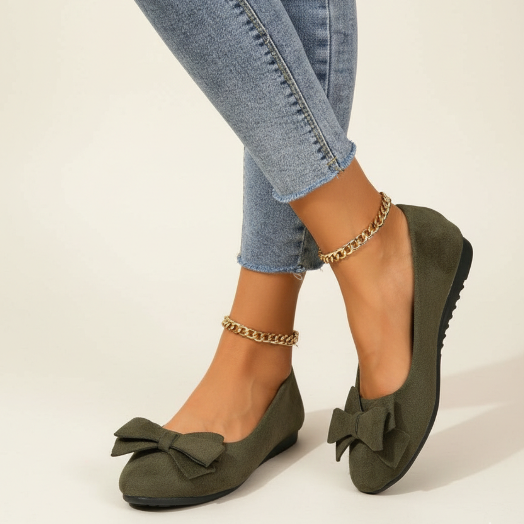 Nolene | Women’s Slip On Shoe With Upper & Low Profile Cushion Sole