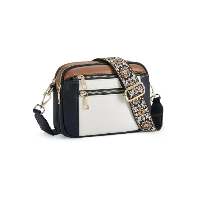 Nylah | Women’s Handbag With Adjustable Strap And Colourful Strap | Chic