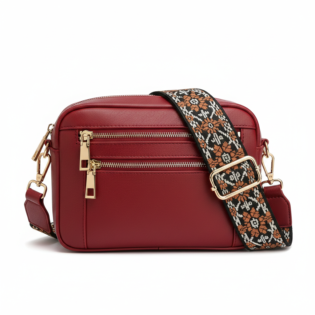 Nylah | Women’s Handbag With Adjustable Strap And Colourful Strap | Chic