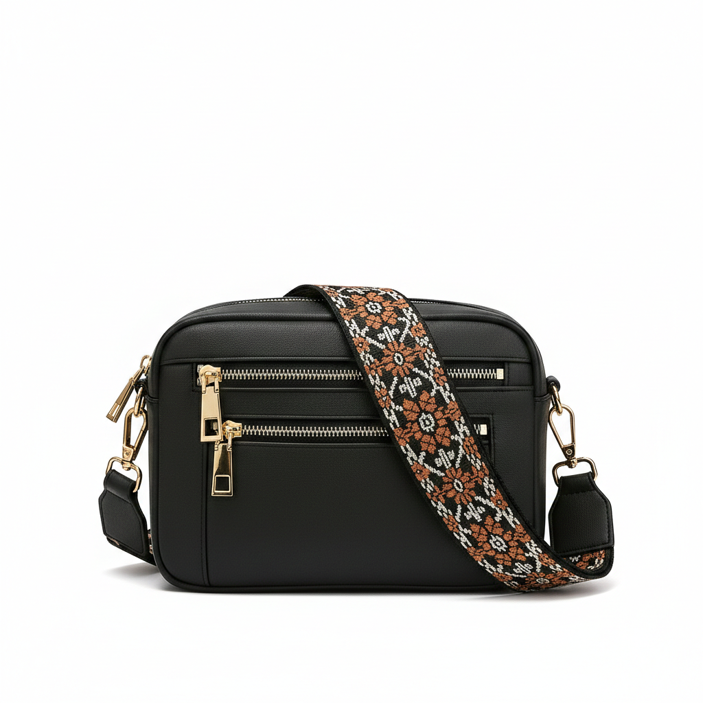 Nylah | Women’s Handbag With Adjustable Strap And Colourful Strap | Chic