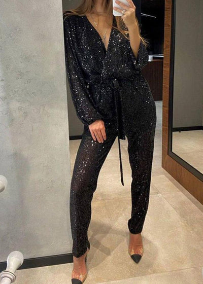 Clara | Sparkling Sequin Jumpsuit