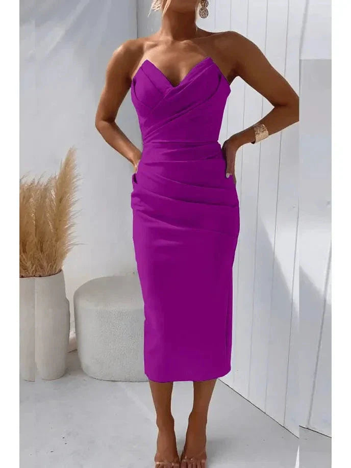 Olivia | Women’s Bodycon Dress With Sweetheart Neckline And Strapless