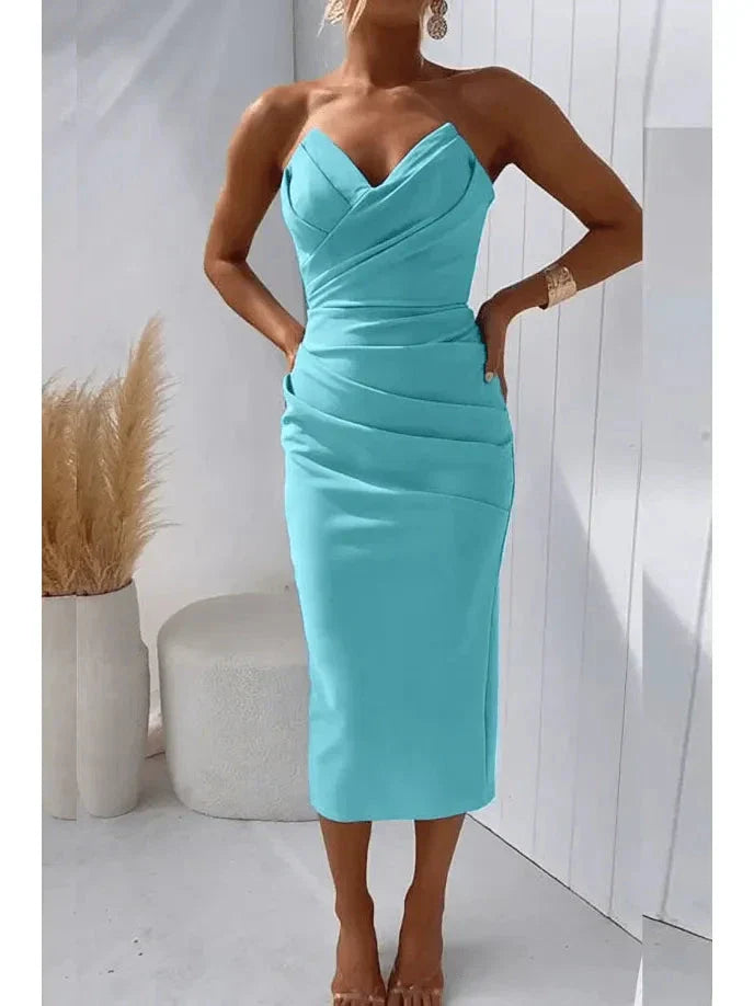 Olivia | Women’s Bodycon Dress With Sweetheart Neckline And Strapless