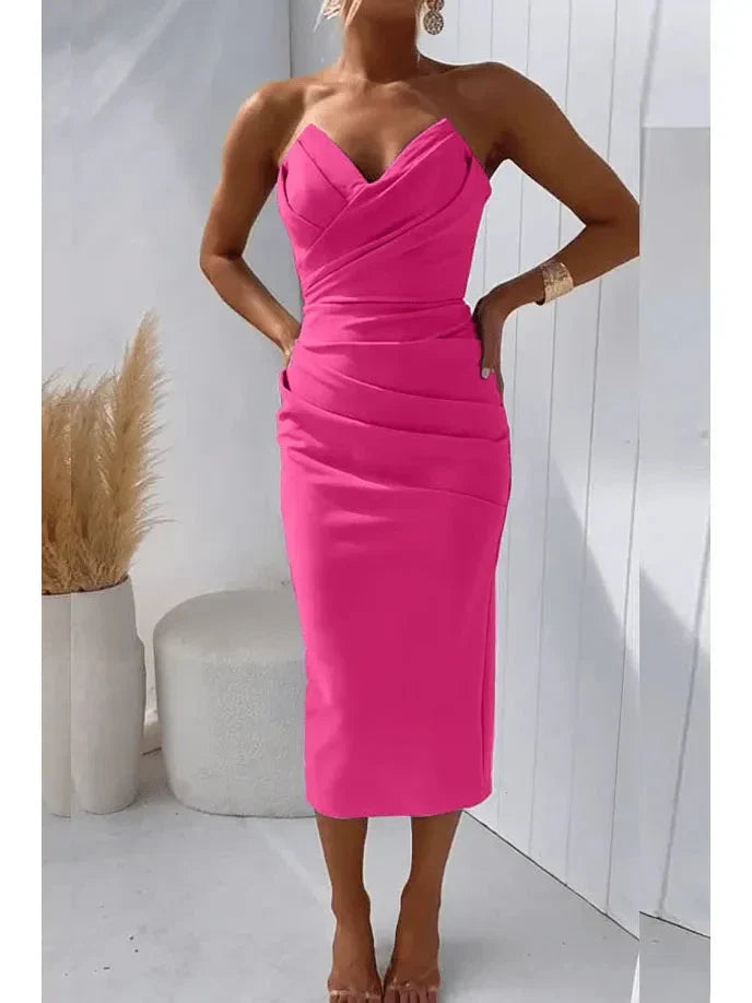 Olivia | Women’s Bodycon Dress With Sweetheart Neckline And Strapless