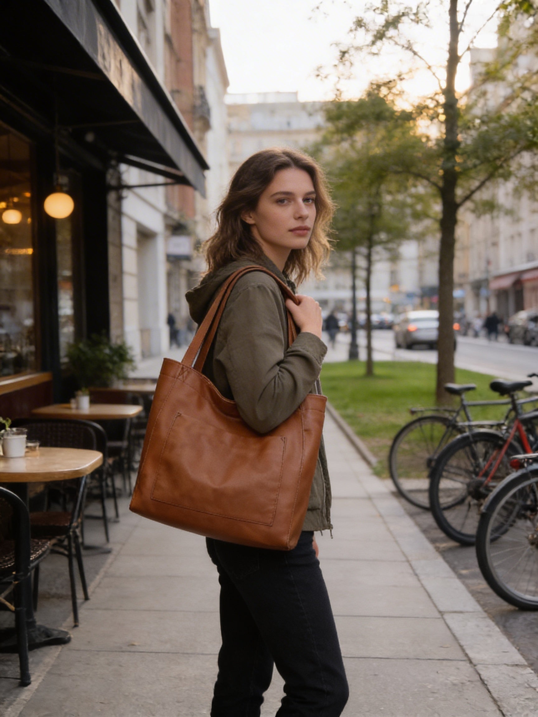 Olivia | Women’s Crossbody Bag With Soft Draped Shape And Long Handles | Casual