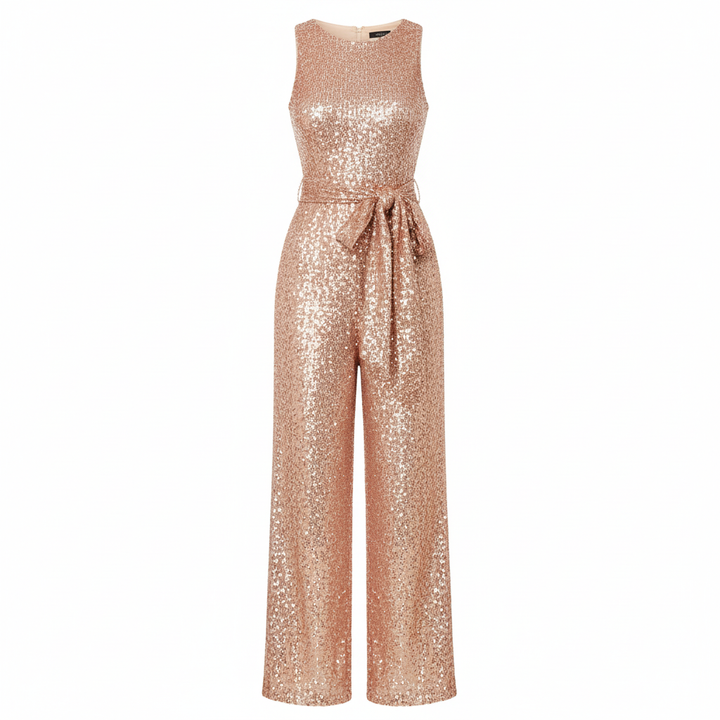 Olivia | Women's Jumpsuit With Sleeveless Design And Waist Tie Detail | Glamorous
