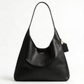 Olivia | Women’s Leather Shoulder Bag With Gold Hardware And Structured Body | Elegant