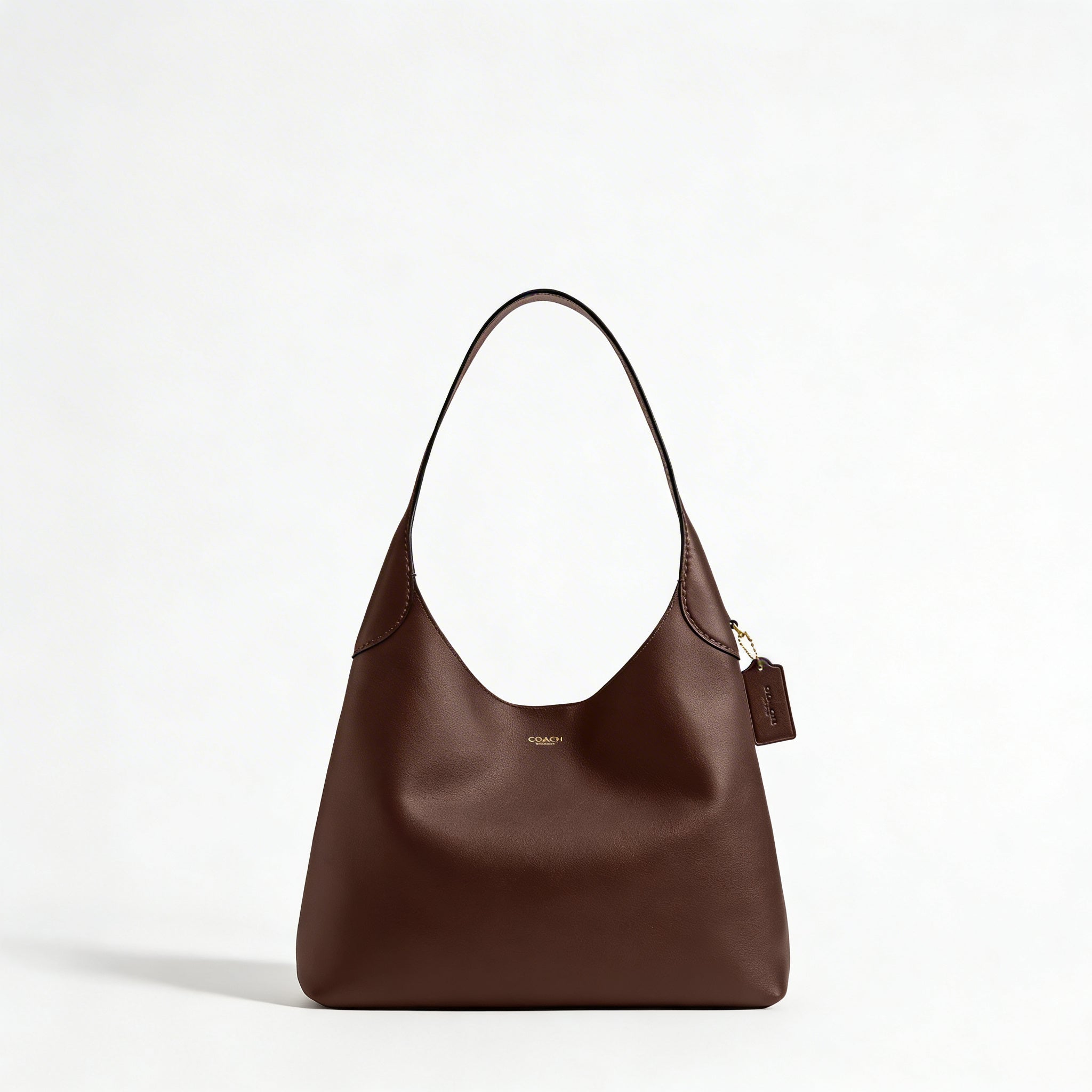 Olivia | Women’s Leather Shoulder Bag With Gold Hardware And Structured Body | Elegant