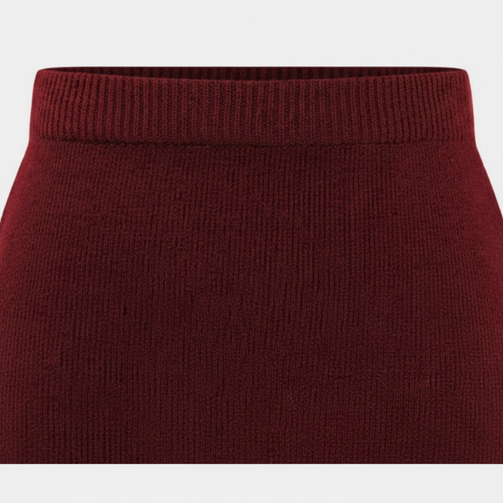 Olivia | Women's Mini Skirt With Ribbed Texture And High Waist | Casual