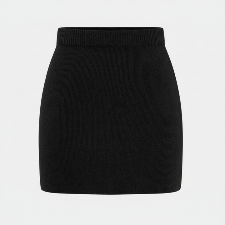 Olivia | Women's Mini Skirt With Ribbed Texture And High Waist | Casual