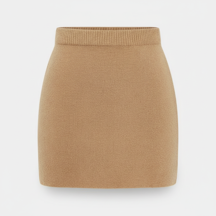 Olivia | Women's Mini Skirt With Ribbed Texture And High Waist | Casual