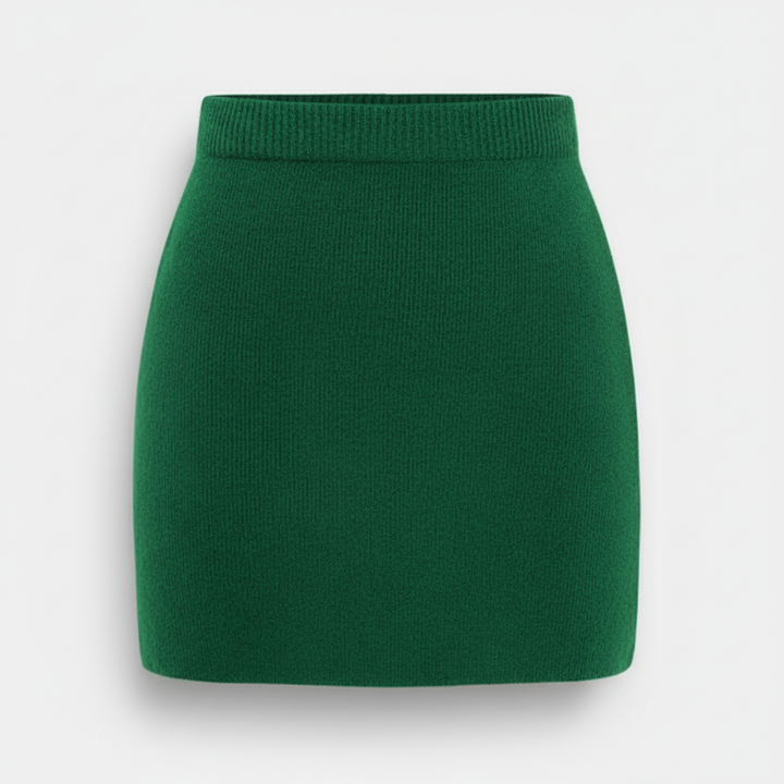 Olivia | Women's Mini Skirt With Ribbed Texture And High Waist | Casual