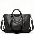Olivia | Women’s Tote Bag With Zip Closure And Contrast Stitching | Classic