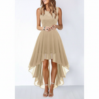 Olivia | Women's Wedding Guest Dress With Sleeveless Design And High Low Hem | Elegant