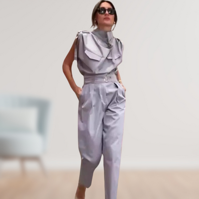 Clara | Chic Belted Jumpsuit