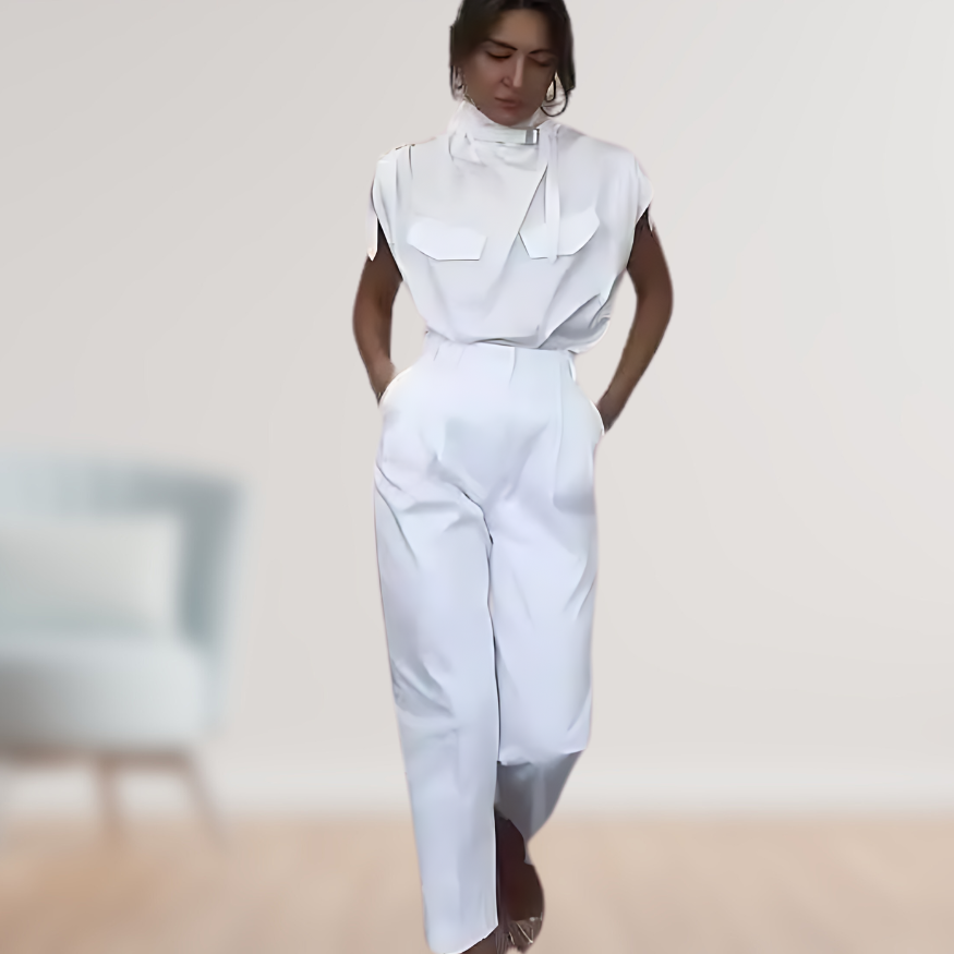 Clara | Chic Belted Jumpsuit