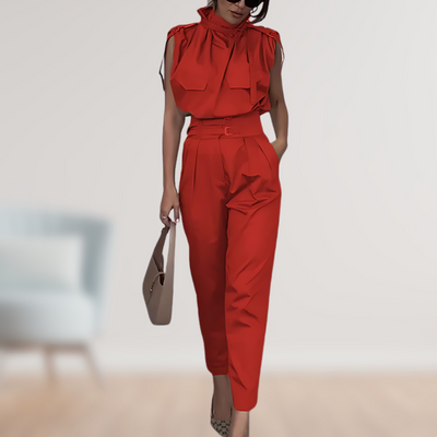 Clara | Chic Belted Jumpsuit