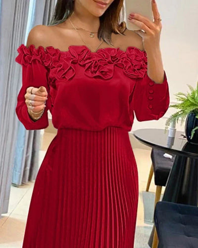 Aria - Stunning Off-Shoulder Maxi Dress