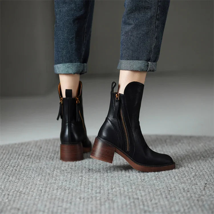 Clara | Stylish Block Heel Boots