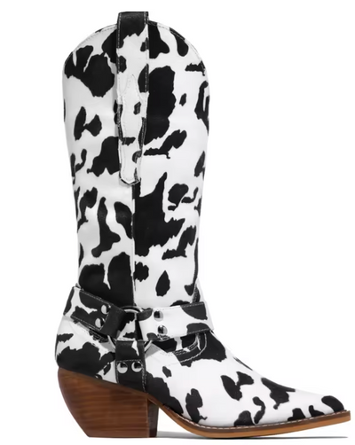 Clara | Stylish Cowhide Boots