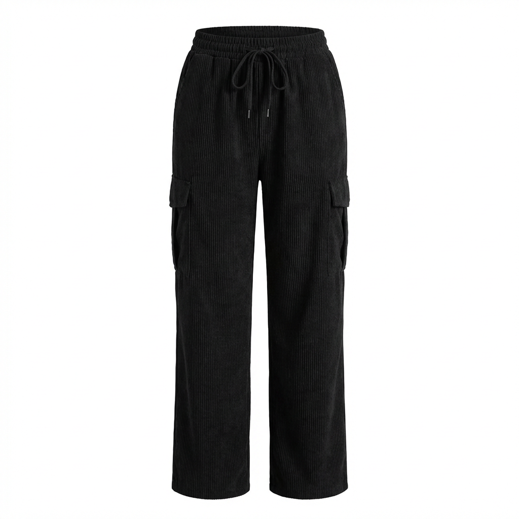 Sienna | Women’s Cargo Trouser With Side Cargo Pocket And Elastic Waist | Casual