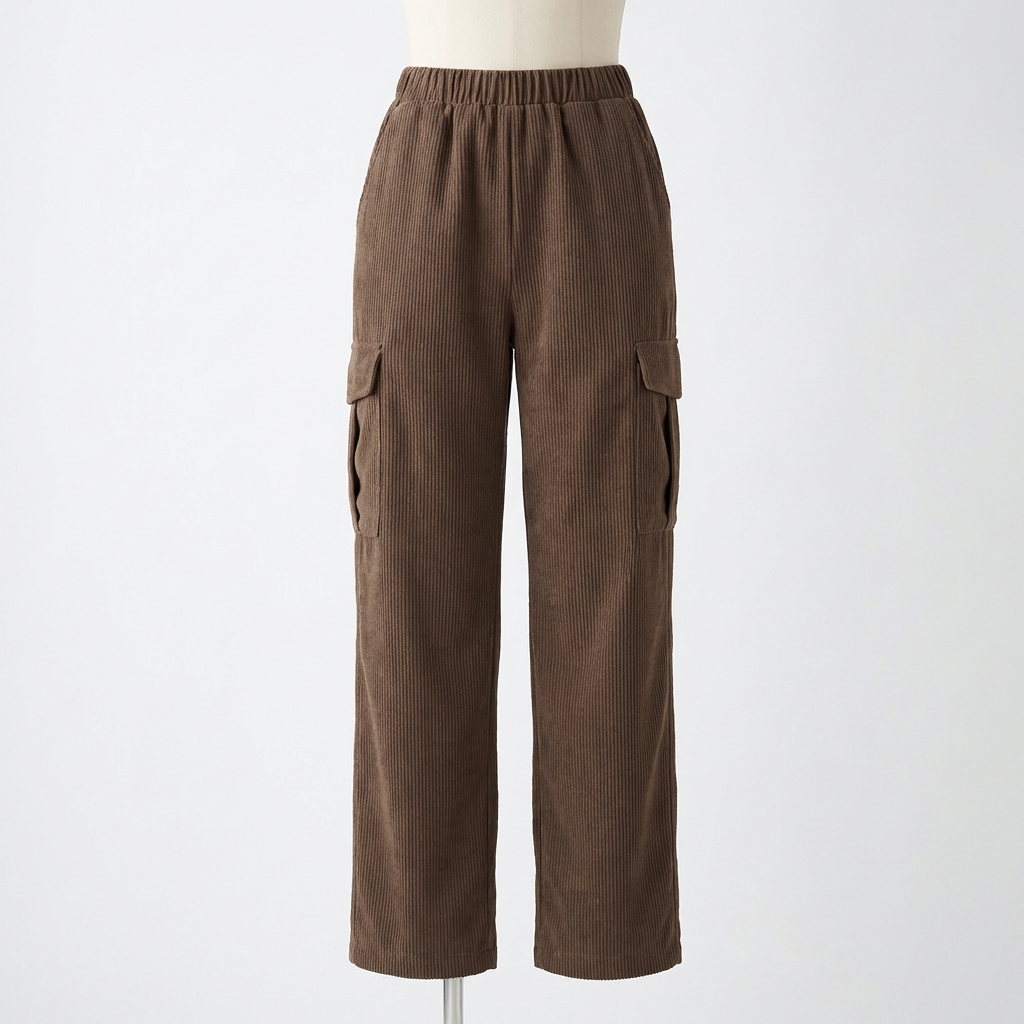 Sienna | Women’s Cargo Trouser With Side Cargo Pocket And Elastic Waist | Casual