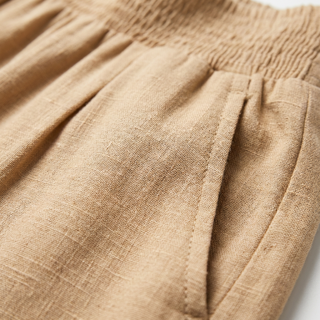 Sienna | Women’s Linen Trousers With Wide Leg Silhouette And Elastic Waistband | Summer