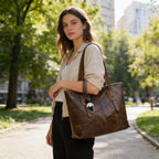 Sienna | Women’s Tote Bag With Contrast Stitching And Long Straps | Classic
