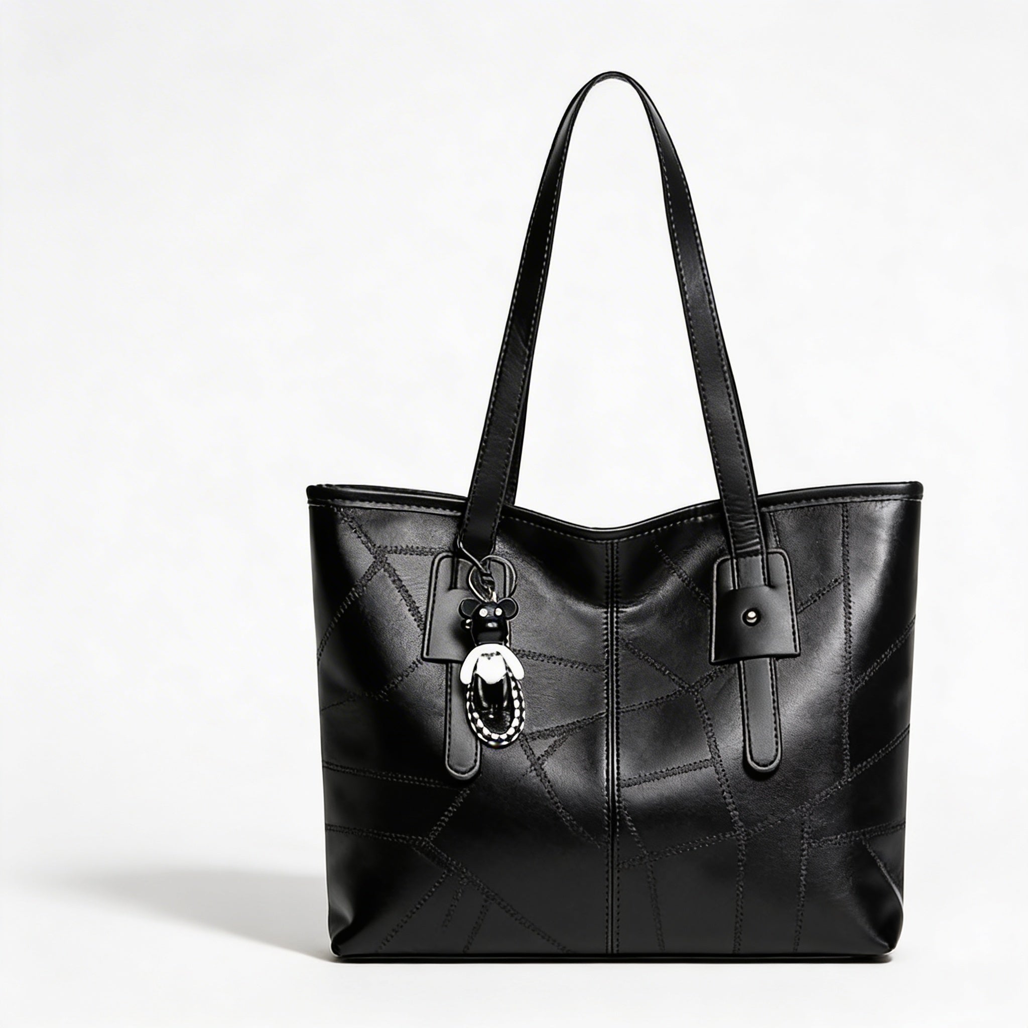 Sienna | Women’s Tote Bag With Contrast Stitching And Long Straps | Classic