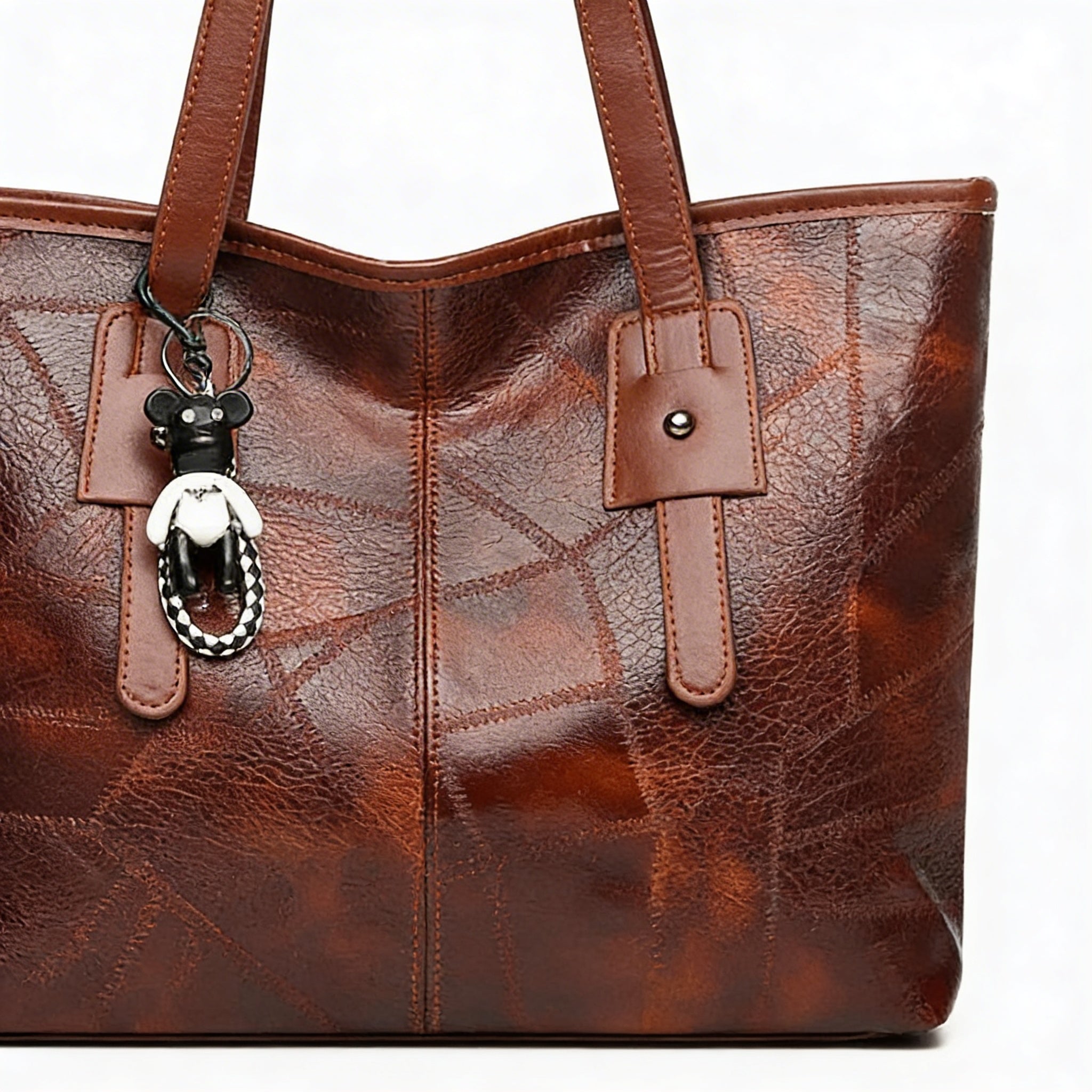 Sienna | Women’s Tote Bag With Contrast Stitching And Long Straps | Classic