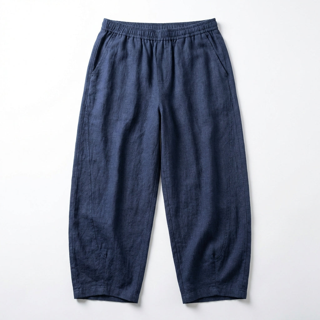 Sophia | Women’s Linen Trousers With Wide Leg Silhouette And Side Pockets | Casual