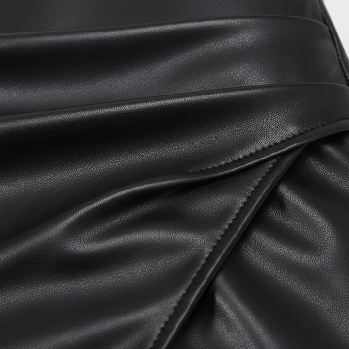 Sophia | Women's Midi Skirt With Ruched Detail And Asymmetric Hem | Chic