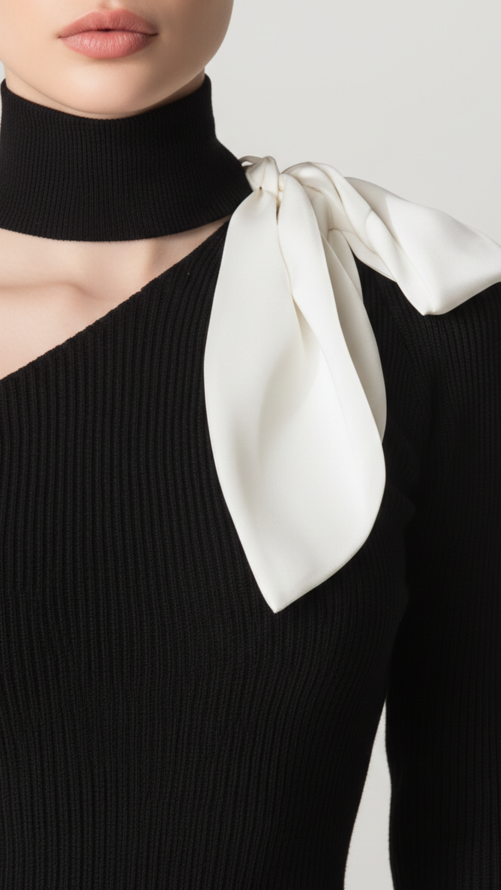 Sophia | Women’s One Shoulder Top With Asymmetric Neckline And Long Sleeve